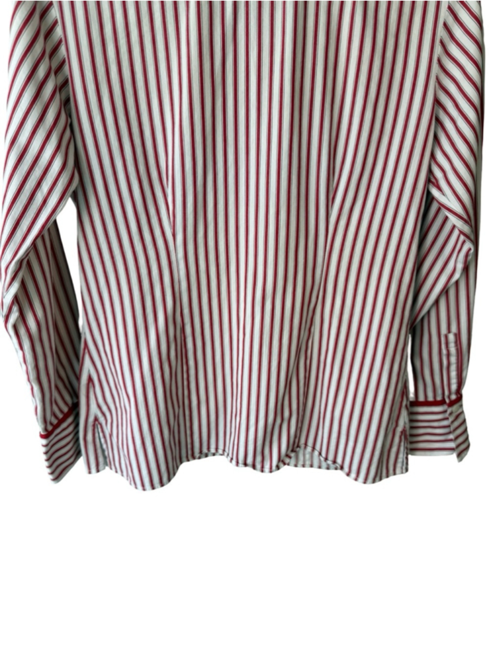 Pendleton Red and White Striped Button-Down Shirt Size 4 Preppy Coastal Grandma - Picture 14 of 14